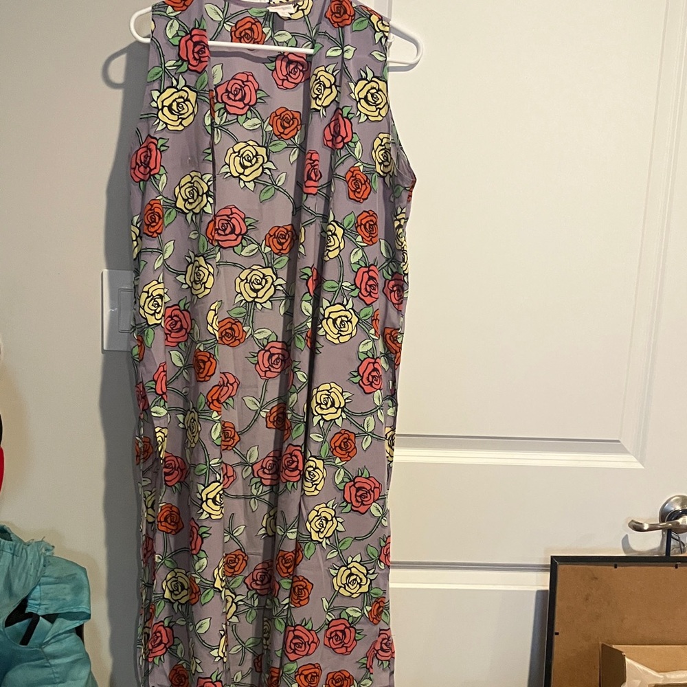 LuLaRoe Floral Sleeveless Dress Coverup